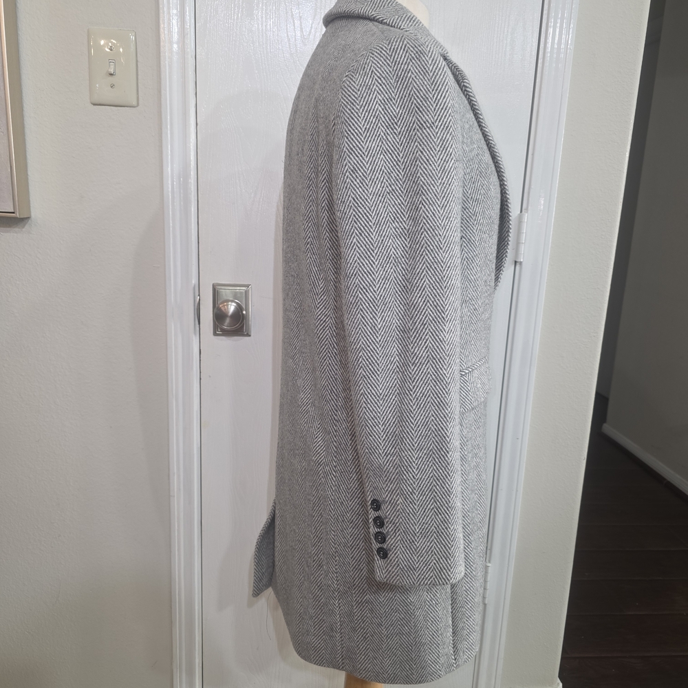 Sezane Light Gray Herringbone Blazer - Picture 3 of 8